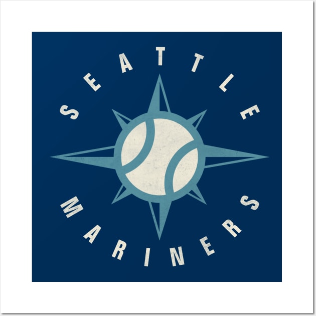 Seattle Mariners 2 by Buck Tee Wall Art by Buck Tee